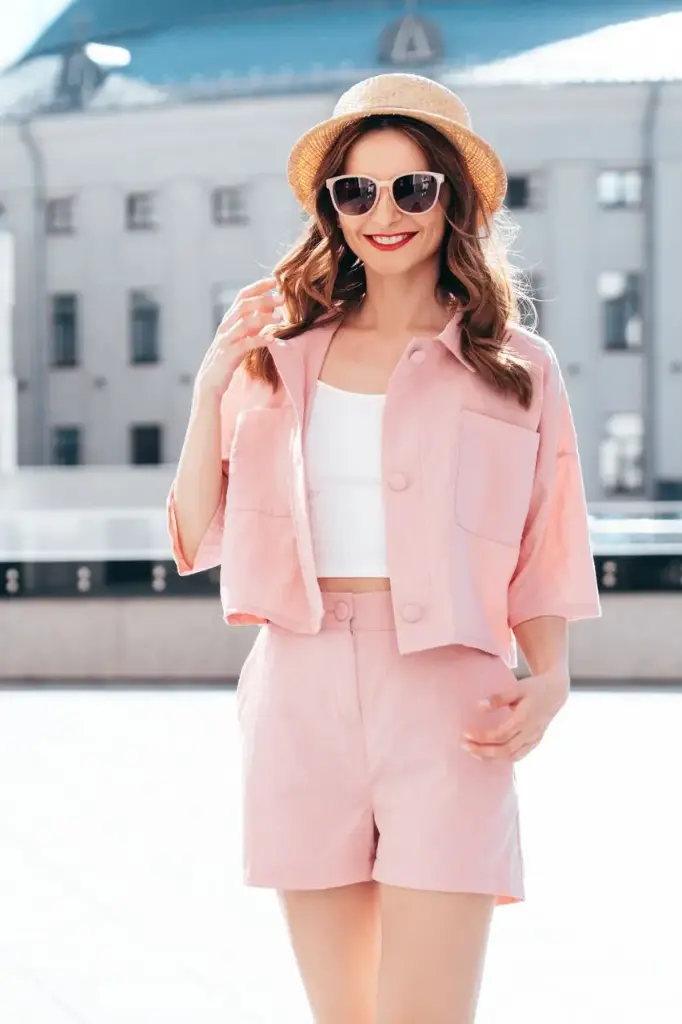 Blazer + Mini Skirt Set – Blush Power Suit