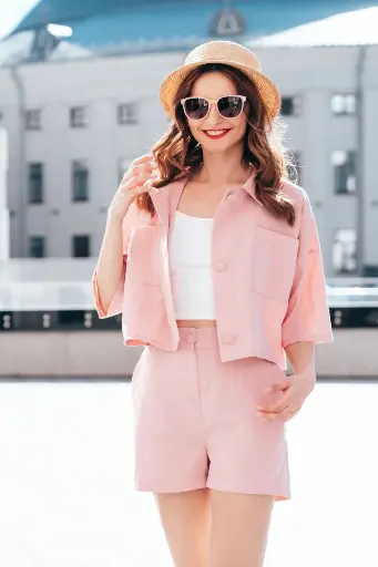 Blazer + Mini Skirt Set – Blush Power Suit